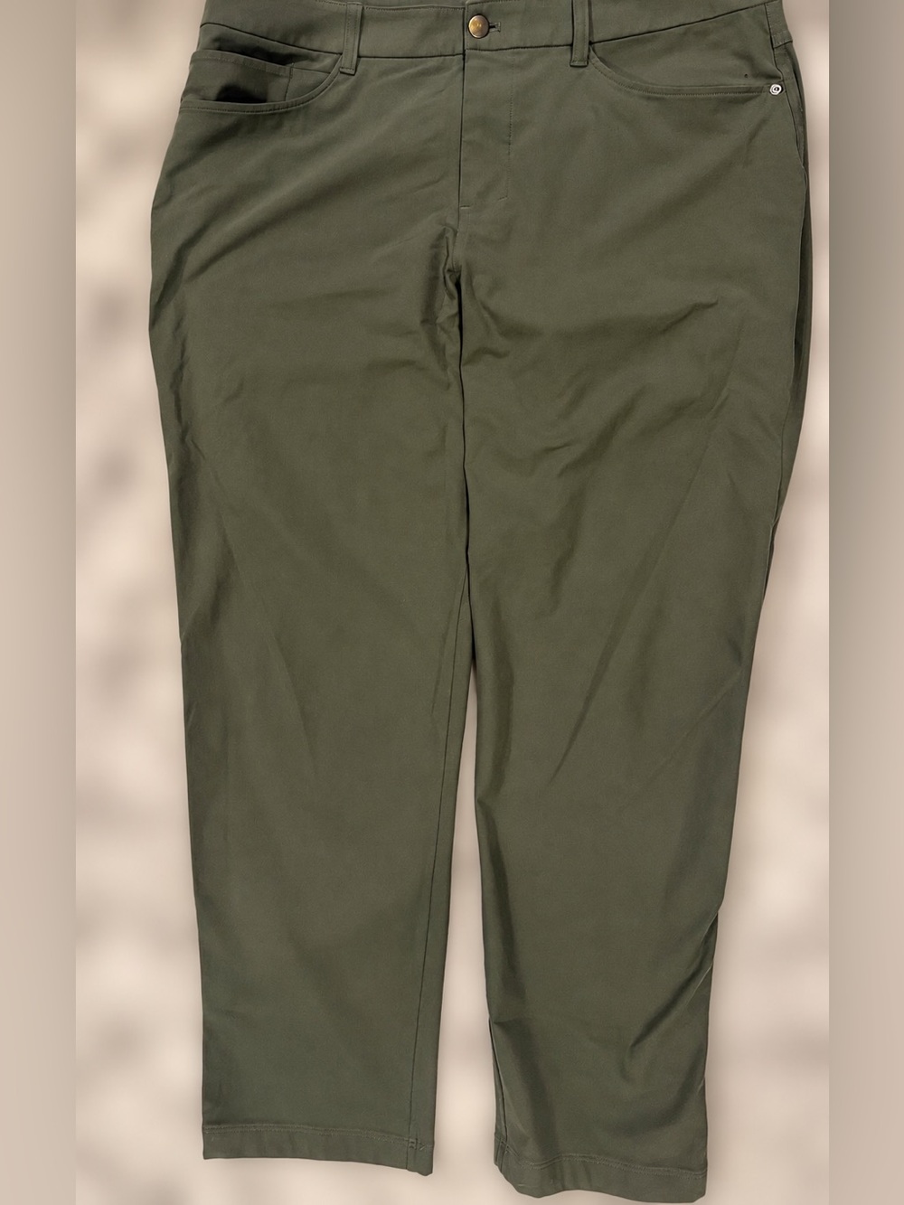 lululemon ABC 5-Pocket Warpstreme Pants Olive Green Men’s 34